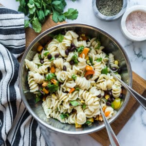 Toddler Friendly Southwest Pasta Salad
