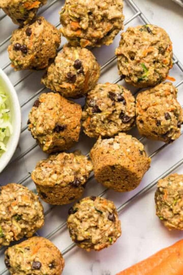 banana carrot zucchini muffins