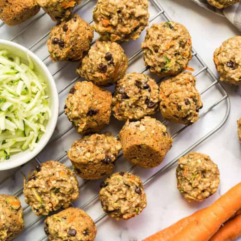 banana carrot zucchini muffins