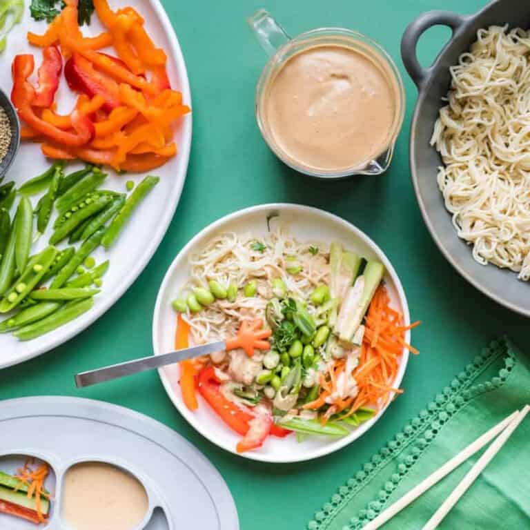 sesame noodle bowl